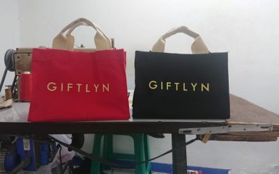 Reportase produksi tas tote bag wanita dari Ibu feny jakarta