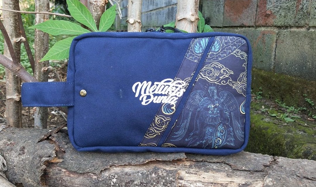Reportase produksi Tas pouch custom dari bapak windin cikarang