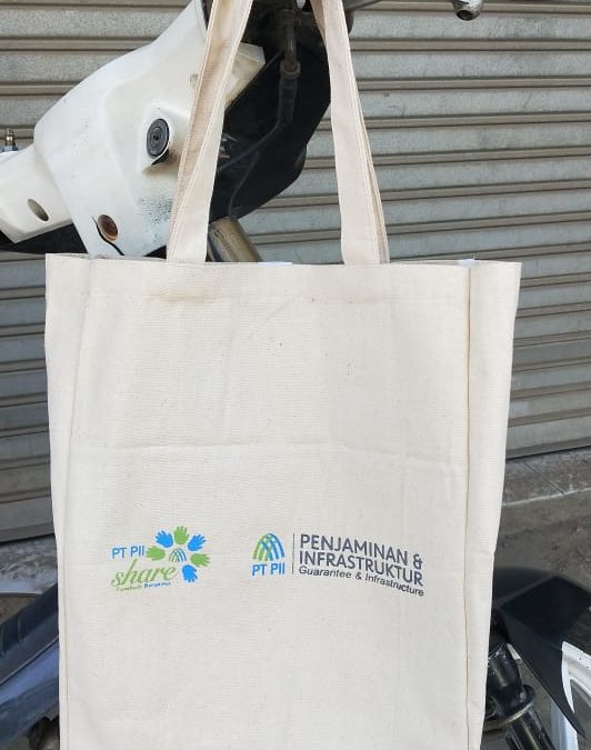 Reportase produksi tas jinjing kanvas dari Ibu feny Tangerang