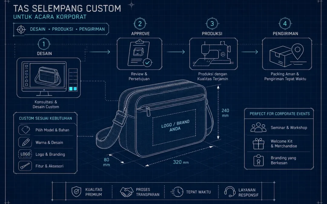 Cara Memesan Tas Sling Bag Custom
