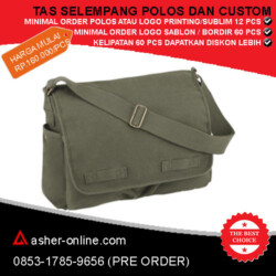 tas selempang canvas